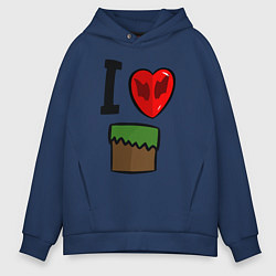 Мужское худи оверсайз I love Dilleron
