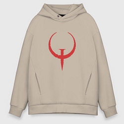 Толстовка оверсайз мужская Quake, цвет: миндальный