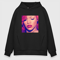 Толстовка оверсайз мужская Rihanna Loud, цвет: черный
