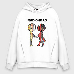 Толстовка оверсайз мужская Radiohead Peoples, цвет: белый