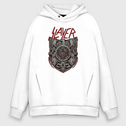 Толстовка оверсайз мужская Slayer Eagle, цвет: белый