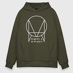 Толстовка оверсайз мужская OWSLA, цвет: хаки