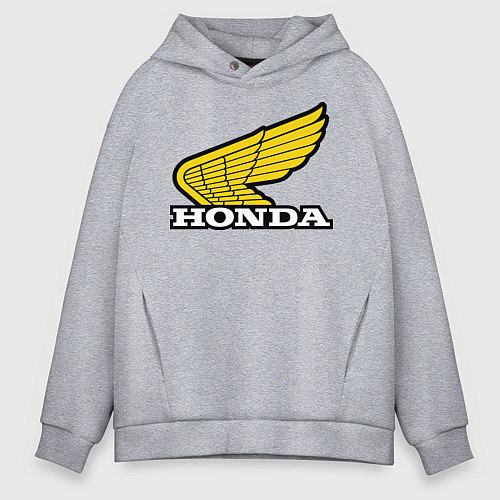 Мужское худи оверсайз Honda / Меланж – фото 1
