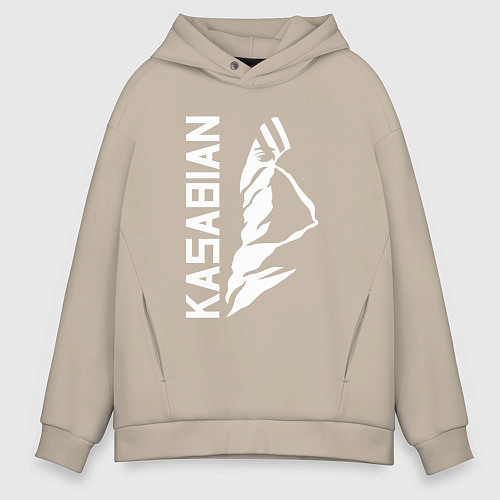 Мужское худи оверсайз Kasabian / Миндальный – фото 1