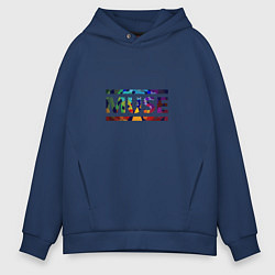 Толстовка оверсайз мужская Muse Colour, цвет: тёмно-синий