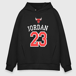 Толстовка оверсайз мужская Jordan 23, цвет: черный