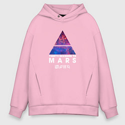 Толстовка оверсайз мужская 30 STM: cosmos, цвет: светло-розовый