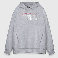 Толстовка оверсайз мужская The Vampire Diaries, цвет: меланж