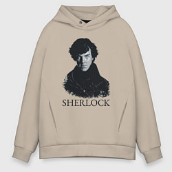 Толстовка оверсайз мужская Sherlock Art, цвет: миндальный