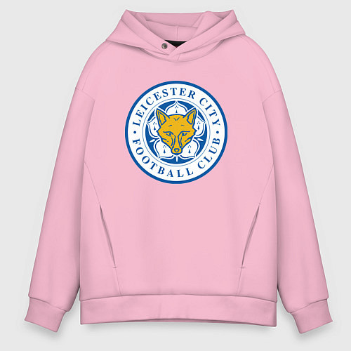 Мужское худи оверсайз Leicester City FC / Светло-розовый – фото 1