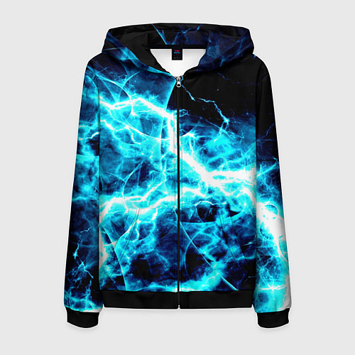 Мужская толстовка на молнии Energy / 3D-Черный – фото 1