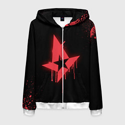 Толстовка 3D на молнии мужская Astralis: Black collection, цвет: 3D-белый