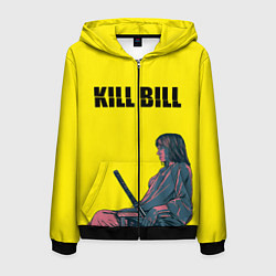 Толстовка 3D на молнии мужская Kill Bill, цвет: 3D-черный