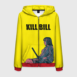 Толстовка 3D на молнии мужская Kill Bill, цвет: 3D-красный