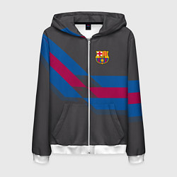 Мужская толстовка на молнии Barcelona FC: Dark style