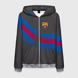 Мужская толстовка на молнии Barcelona FC: Dark style