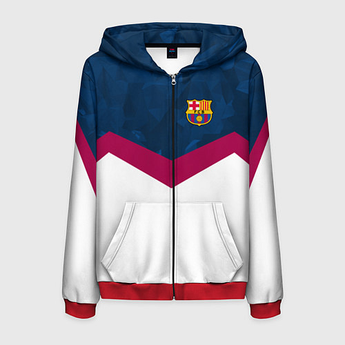 Мужская толстовка на молнии Barcelona FC: Sport / 3D-Красный – фото 1