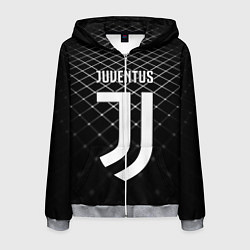 Мужская толстовка на молнии FC Juventus: Black Lines