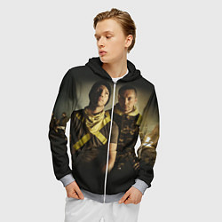 Толстовка 3D на молнии мужская 21 Pilots Boys, цвет: 3D-меланж — фото 2
