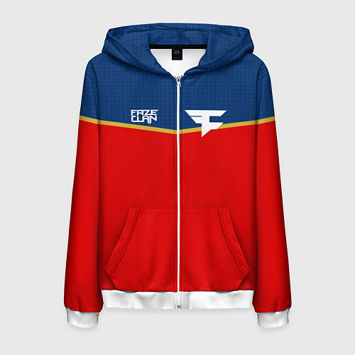 Мужская толстовка на молнии FaZe Clan: Uniform / 3D-Белый – фото 1