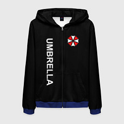Толстовка 3D на молнии мужская UMBRELLA CORP, цвет: 3D-синий