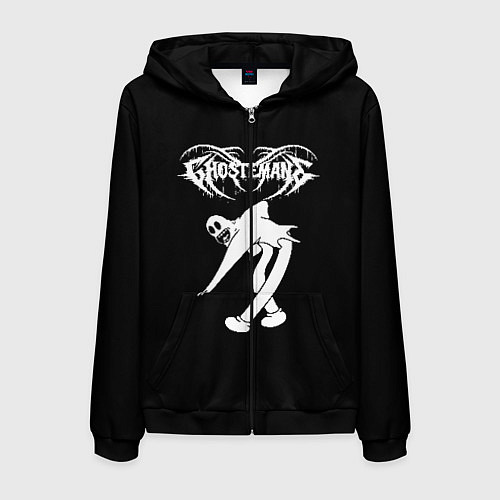 Мужская толстовка на молнии GHOSTEMANE / 3D-Черный – фото 1