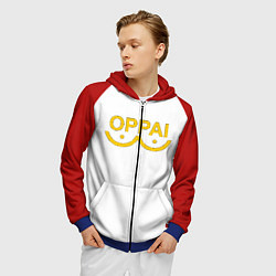 Толстовка 3D на молнии мужская ONE PUNCH MAN, цвет: 3D-синий — фото 2