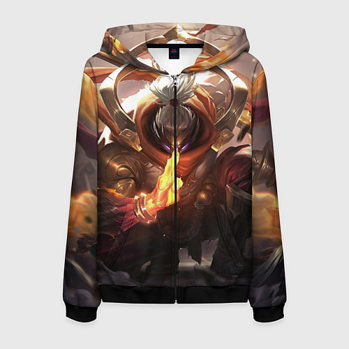 Мужская толстовка на молнии League Of Legends Джакс / 3D-Черный – фото 1