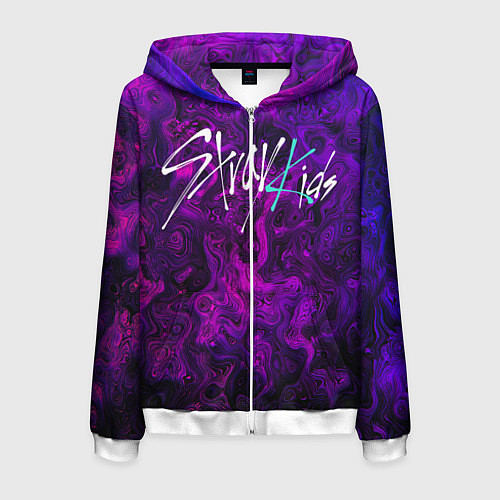 Мужская толстовка на молнии Stray Kids / 3D-Белый – фото 1