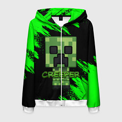 Мужская толстовка на молнии MINECRAFT CREEPER