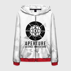 Толстовка 3D на молнии мужская PORTAL, цвет: 3D-красный