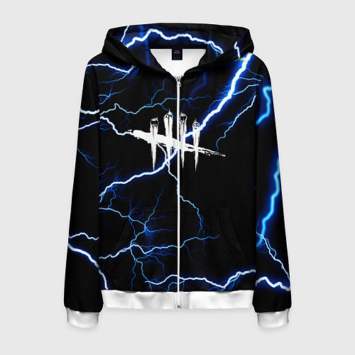 Мужская толстовка на молнии DEAD BY DAYLIGHT / 3D-Белый – фото 1