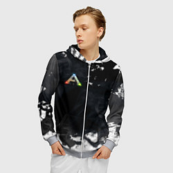 Толстовка 3D на молнии мужская Ark Survival Evolved, цвет: 3D-меланж — фото 2