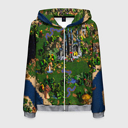 Толстовка 3D на молнии мужская Heroes of Might and Magic, цвет: 3D-меланж