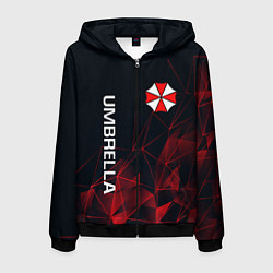 Толстовка 3D на молнии мужская UMBRELLA CORP, цвет: 3D-черный