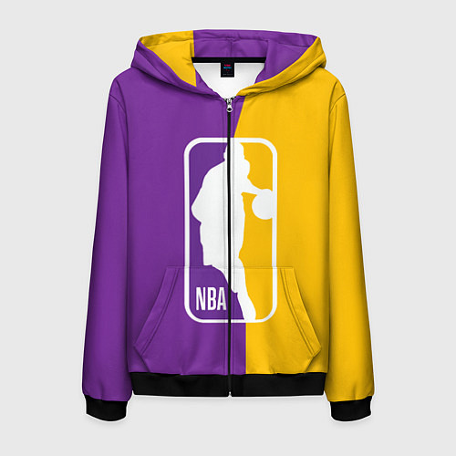 Мужская толстовка на молнии NBA Kobe Bryant / 3D-Черный – фото 1