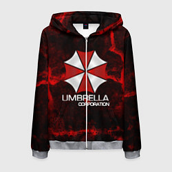 Толстовка 3D на молнии мужская UMBRELLA CORP, цвет: 3D-меланж