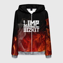 Толстовка 3D на молнии мужская LIMP BIZKIT, цвет: 3D-меланж