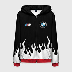 Толстовка 3D на молнии мужская BMW БМВ, цвет: 3D-красный