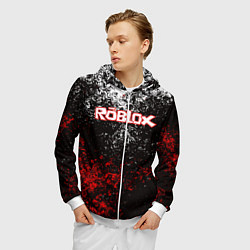 Толстовка 3D на молнии мужская ROBLOX, цвет: 3D-белый — фото 2