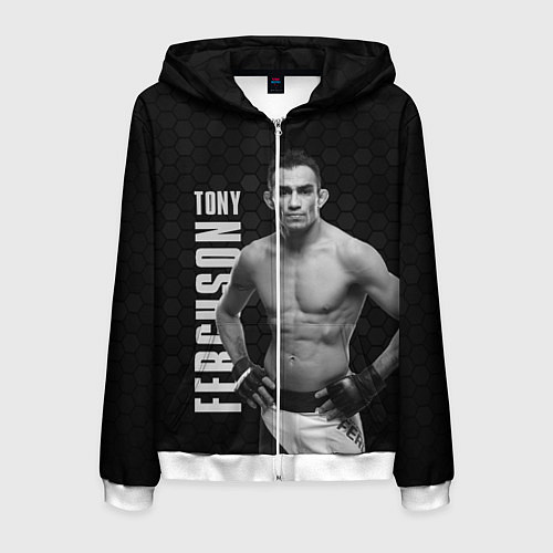 Мужская толстовка на молнии EL CUCUY Tony Ferguson / 3D-Белый – фото 1