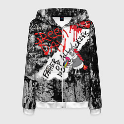 Толстовка 3D на молнии мужская Green Day - Father of All MF, цвет: 3D-белый