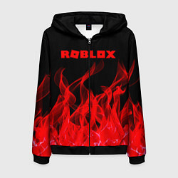 Толстовка 3D на молнии мужская ROBLOX, цвет: 3D-черный