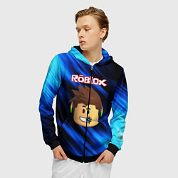 Толстовка 3D на молнии мужская ROBLOX, цвет: 3D-черный — фото 2