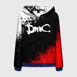 Толстовка 3D на молнии мужская DEVIL MAY CRY DMC, цвет: 3D-синий