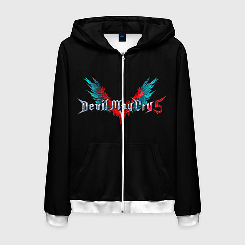 Мужская толстовка на молнии DMC / 3D-Белый – фото 1