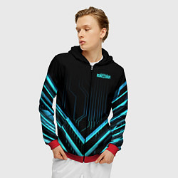 Толстовка 3D на молнии мужская Legends of Runeterra, цвет: 3D-красный — фото 2