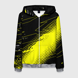 Толстовка 3D на молнии мужская Bona Fide Одежда для фитнеcа, цвет: 3D-меланж