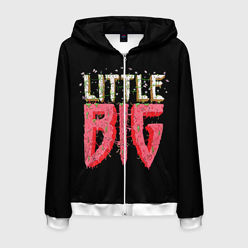 Мужская толстовка на молнии Little Big / 3D-Белый – фото 1