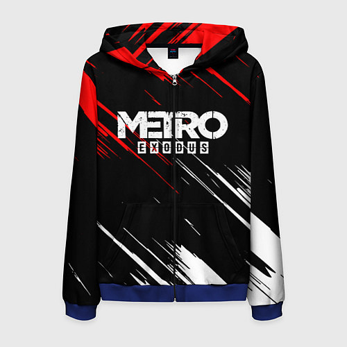 Мужская толстовка на молнии METRO EXODUS / 3D-Синий – фото 1
